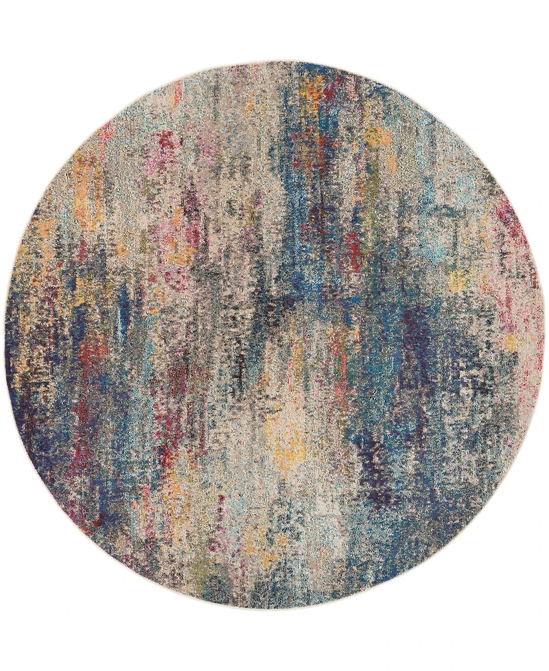 Nourison Home Celestial CES16 7'10"x7'10" Round Area Rug