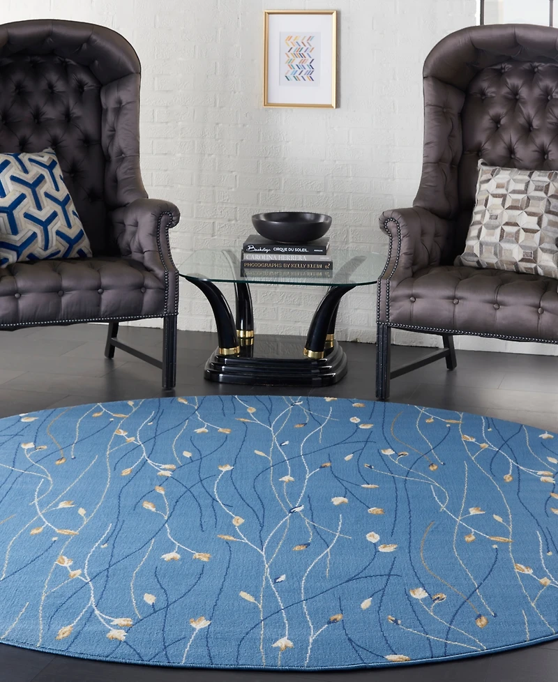 Nourison Home Grafix GRF15 8'x8' Round Area Rug