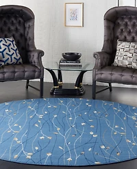 Nourison Home Grafix GRF15 8'x8' Round Area Rug