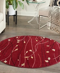 Nourison Home Grafix GRF15 5'3"x5'3" Round Area Rug