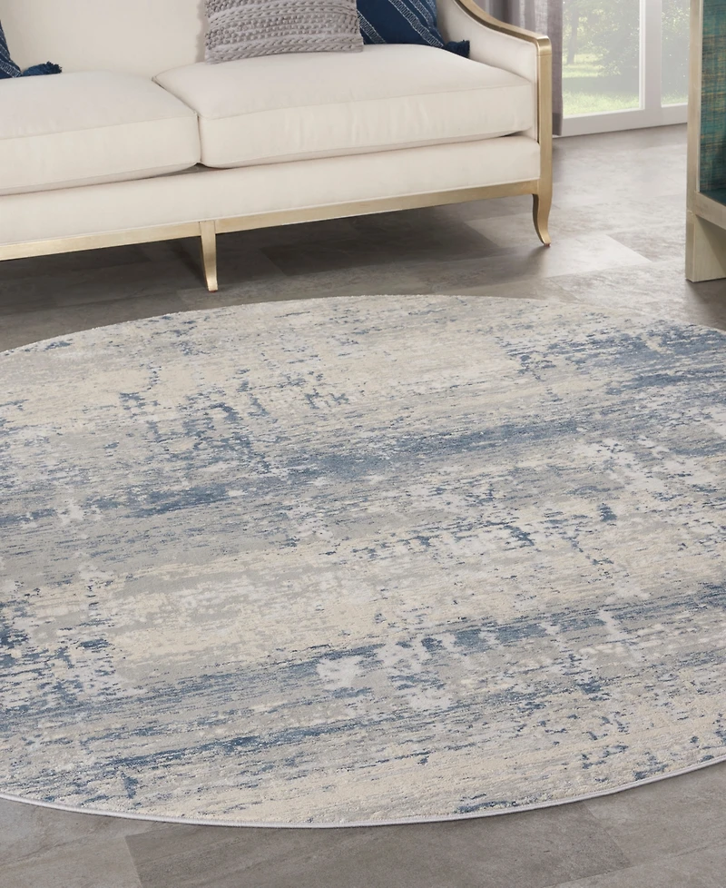 Nourison Home Rustic Textures RUS10 7'10"x7'10" Round Area Rug