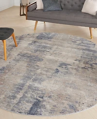 Nourison Home Rustic Textures RUS05 5'3"x5'3" Round Area Rug
