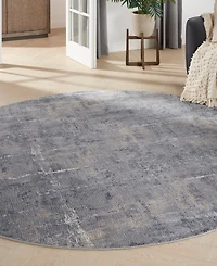 Nourison Home Rustic Textures RUS06 7'10"x7'10" Round Area Rug