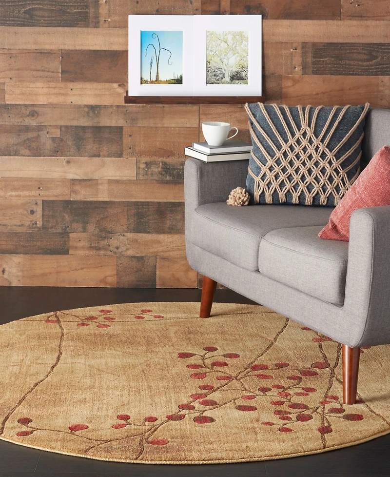 Nourison Home Somerset ST74 7'9"x7'9" Round Area Rug
