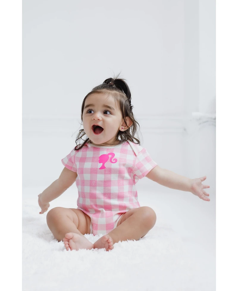 Barbie Baby Girls 3 Pack Bodysuits