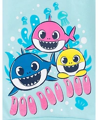 Baby Shark Girls Pinkfong Pullover Fleece Sweatshirt and Pants Outfit Set