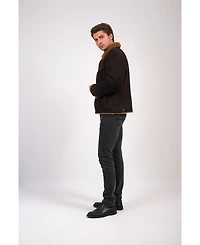 Men's Sheepskin Jacket, Brown, Created for Macy's