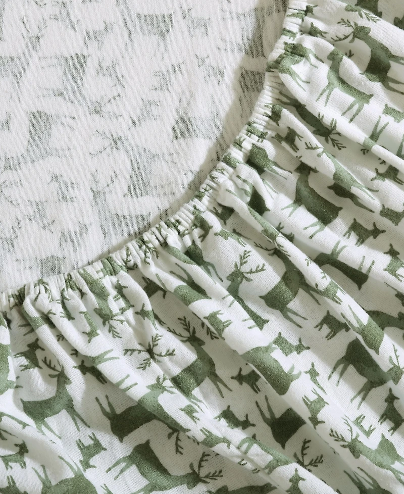 Eddie Bauer Holiday Cotton Flannel Pc. Sheet Set