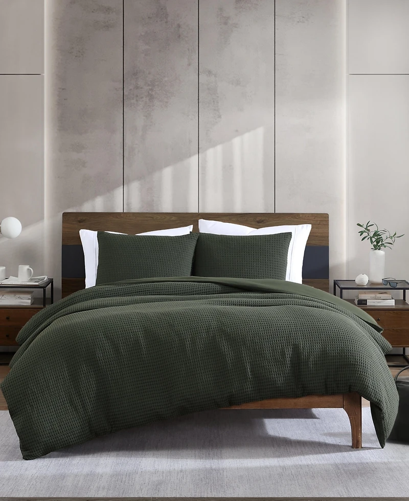 Kenneth Cole New York Solid Waffle 3-Pc. Comforter Set