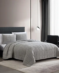 Vera Wang Chenille Box Solid 3-Pc. Quilt Set