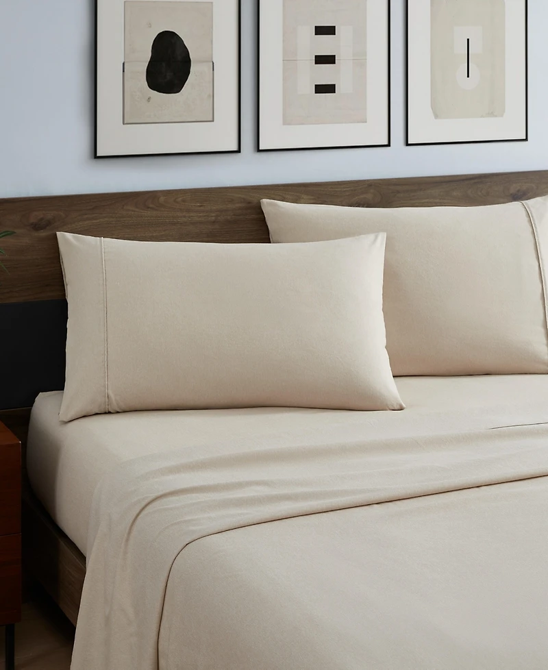 Kenneth Cole New York Solid Cationic Brushed Microfiber Piece Sheet Set