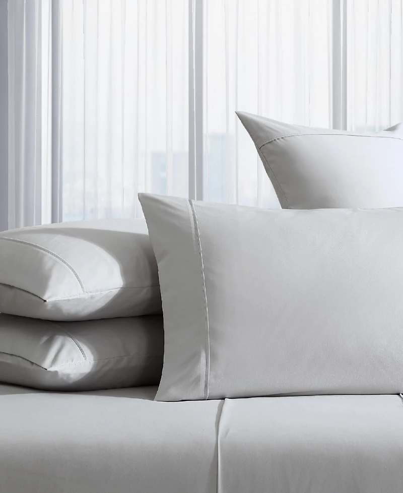 Closeout! Kenneth Cole New York Solution Solid Microfiber 4-Pc. Sheet Set, Twin