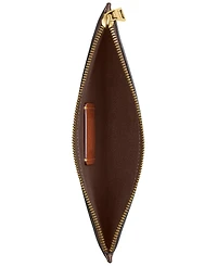 Coach Natural Grain Leather Small Zip Pouch