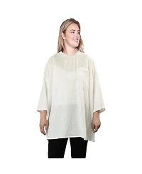Plus Size Drop Shoulder Crew Neck Tops