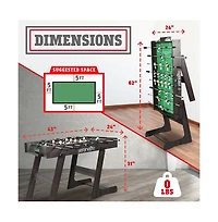 SereneLife 48" Competition Foldable Foosball Table for Home and Game Room