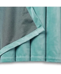 Chanasya Premium 2-Panel Blackout Velvet Curtains - Classy & Solid Drapes for Living Room or Bedroom - 52" x 84" - Charcoal