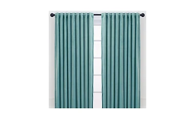 Chanasya Premium 2-Panel Blackout Velvet Curtains - Classy & Solid Drapes for Living Room or Bedroom - 52" x 108" - Indigo