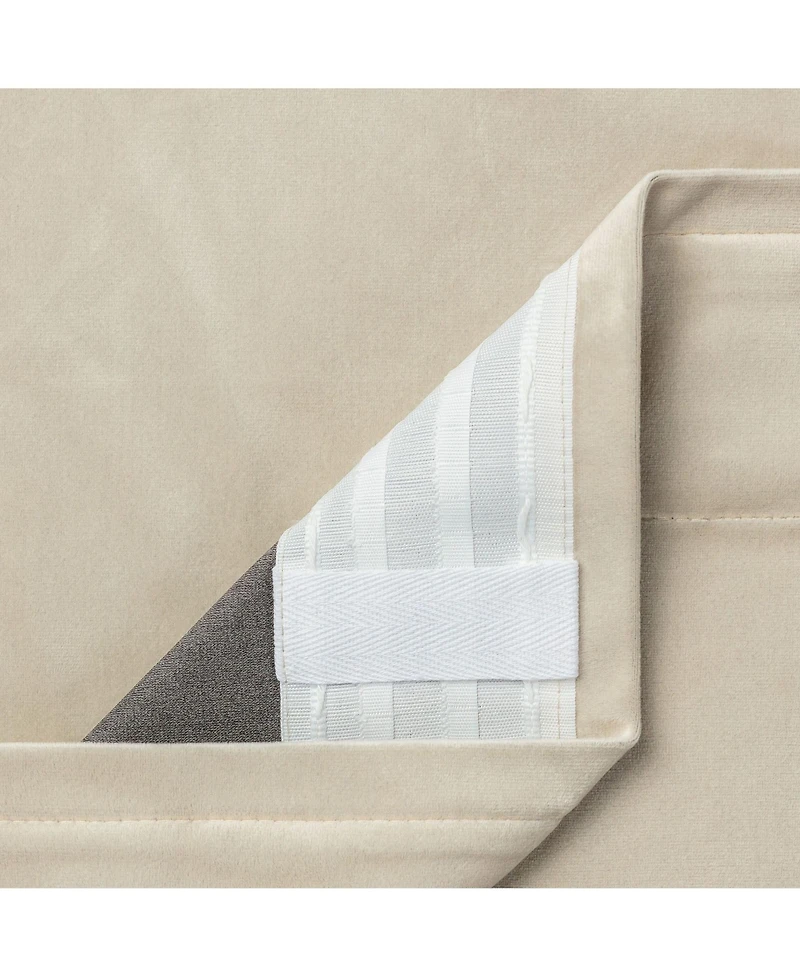 Chanasya Premium 2-Panel Blackout Velvet Curtains - Classy & Solid Drapes for Living Room or Bedroom 52" x 96" Indigo