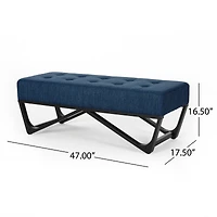 Navy blue Ottoman