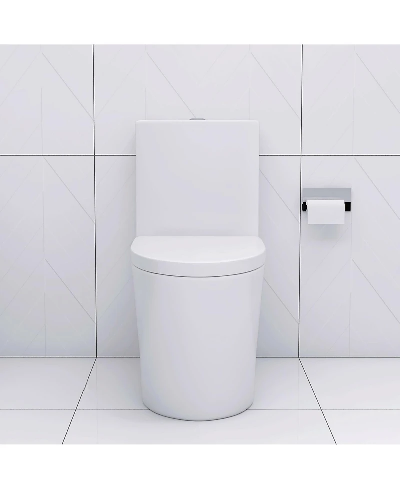 Streamdale Furniture Elongated One Piece Toilet White