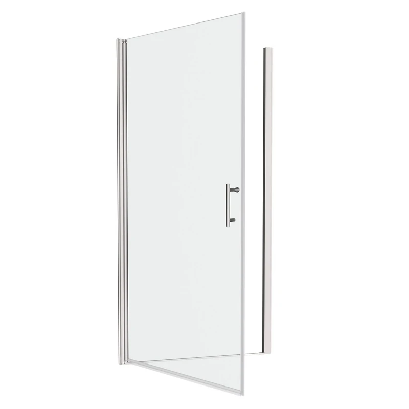 Streamdale 1.375" Adj. Universal Pivot Shower Door, Open Outside w/ 1/4" Glass