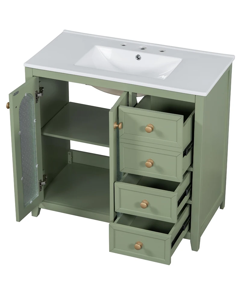 Streamdale 36" Vanity with Soft Close Doors and Drawers