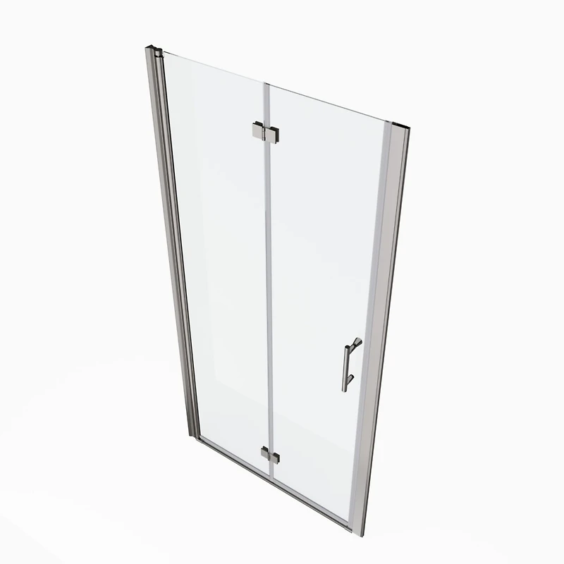 1 3/8" adjustment, universal pivot shower door, with 1/4" tempered glass
