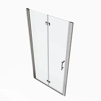 1 3/8" adjustment, universal pivot shower door, with 1/4" tempered glass