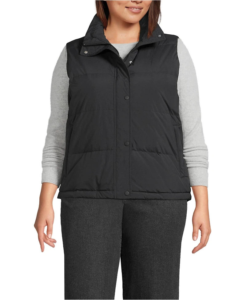 Lands' End Plus Max 600 Down Puffer Vest
