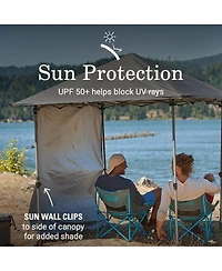 Coleman Black Oasis Lite 7 x 7 Canopy with Sun Wall