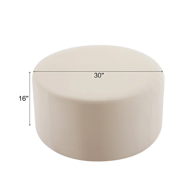 Streamdale Plush Velvet Ottoman Comfort & Elegance