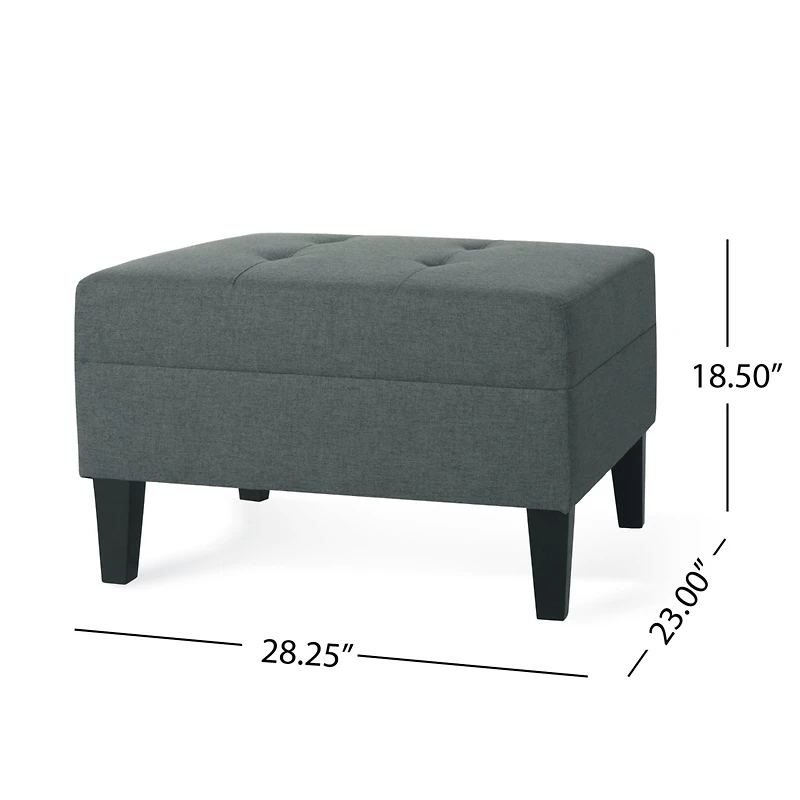 Streamdale Plush Ottoman with Birch Legs Comfort, Style, and Durability
