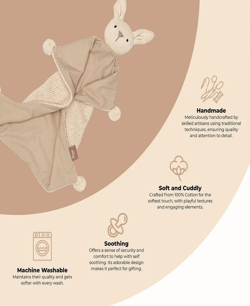 Crane Baby Infants Avery Ollie The Bunny Lovey Blanket
