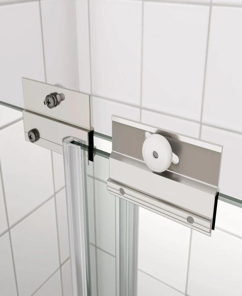 Streamdale Bypass Shower Door, Tempered Glass, Chrome Finish
