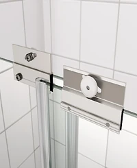 Streamdale Bypass Shower Door, Tempered Glass, Chrome Finish