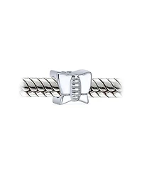 Bling Jewelry Springtime Freedom Butterfly Charm Bead in Oxidized Sterling Silver