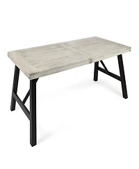 Streamdale Valverde 3-Piece Gray Acacia Wood Picnic Dining Set