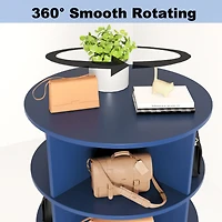 Streamdale Blue 360 Rotating shoe cabinet 6 layers