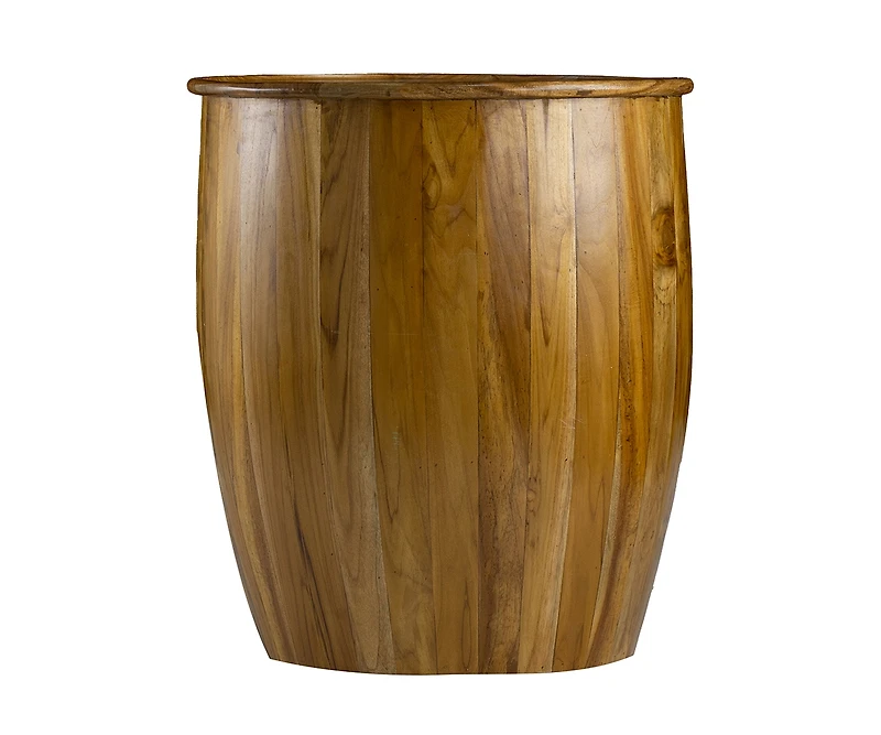 Streamdale Furniture 22x22x25" Drum Side Table With Tray Style Top