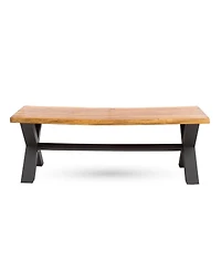 Streamdale Acacia Wood X-Cross Picnic Bench