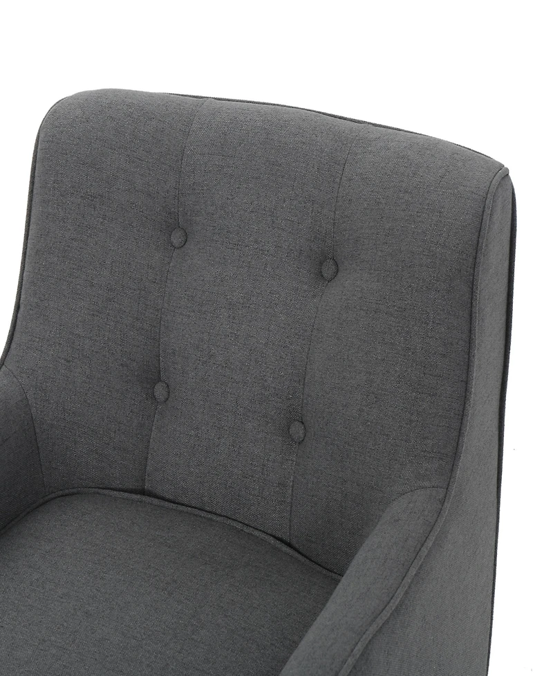 Streamdale Furniture Mid-Century Modern Tufted Arm Chair With Retro Legs