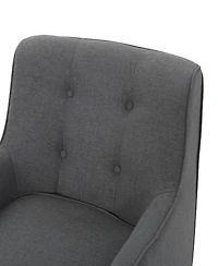 Streamdale Furniture Mid-Century Modern Tufted Arm Chair With Retro Legs