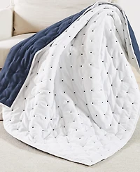 Levtex Embroidered Swiss Dot Quilted Throw, 50" x 60"