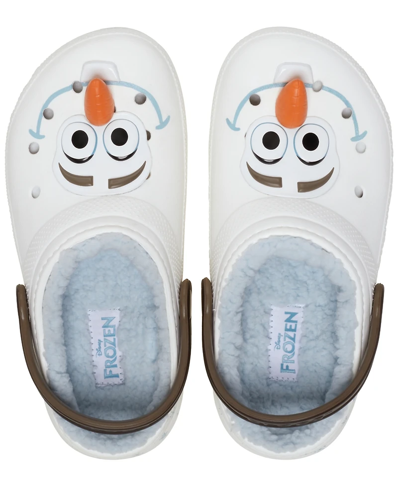Crocs x Frozen Toddler Kids Olaf Lined Classic Clogs from Finish Line