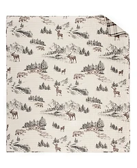 Levtex Lodge Toile Reversible Quilted Throw, 50" x 60"