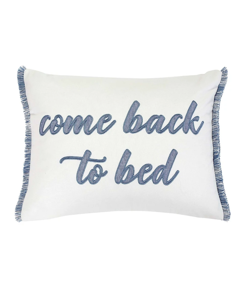Levtex Abelia Fringe Decorative Pillow, 14" x 18"