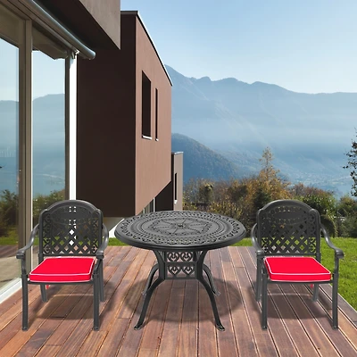 Streamdale 3-Piece Aluminum Patio Set w/ Cushions