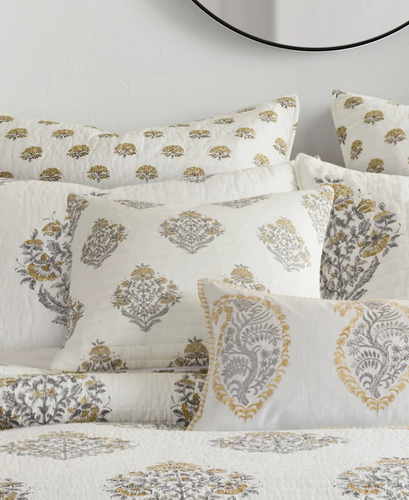 Levtex Kamira Print Quilted Decorative Pillow, 18" x 18"