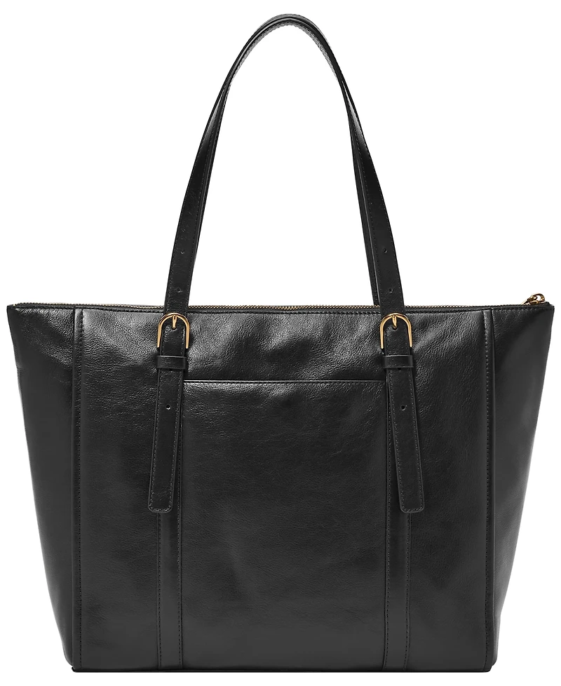 Fossil Carlie Leather Tote Bag