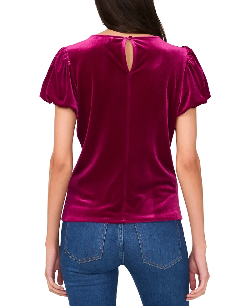 Parker Women's Solid-Color Puff Short-Sleeve Top